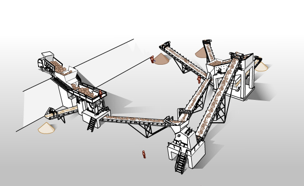 紅星河卵石打砂機生產線