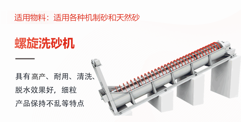 螺旋洗砂機(jī)工作原理