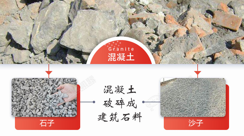 把混凝土破碎成建筑石料用什么機(jī)械好